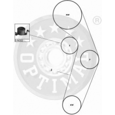 SK-1322 OPTIMAL Комплект ремня грм