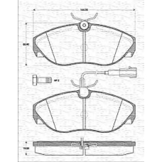 363702161196 MAGNETI MARELLI Комплект тормозных колодок, дисковый тормоз