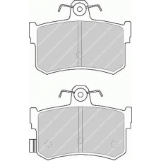 FSL917 FERODO Комплект тормозных колодок, дисковый тормоз