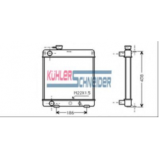 0700201 KUHLER SCHNEIDER Радиатор, охлаждение двигател