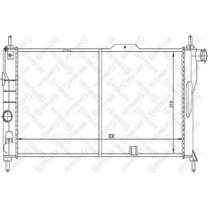 10-25100-SX STELLOX Радиатор, охлаждение двигателя