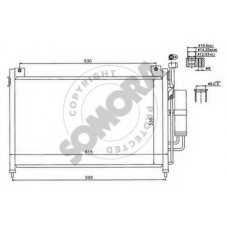 160160 SOMORA Конденсатор, кондиционер