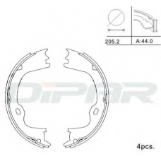 DPB1009 DITAS Комплект тормозных колодок