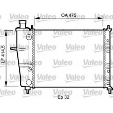 734239 VALEO Радиатор, охлаждение двигателя