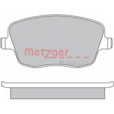 1170417 METZGER Комплект тормозных колодок, дисковый тормоз