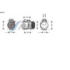 MSK084 GERI Компрессор, кондиционер