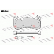 BL2727A1 FTE Комплект тормозных колодок, дисковый тормоз