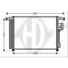 8687101 DIEDERICHS Конденсатор, кондиционер