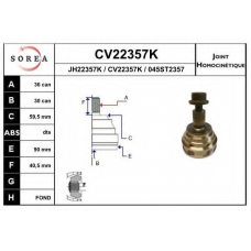 CV22357K EAI Шарнирный комплект, приводной вал