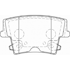 FD7287A NECTO Комплект тормозных колодок, дисковый тормоз