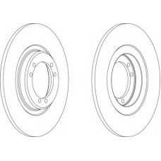 DDF040 FERODO Тормозной диск