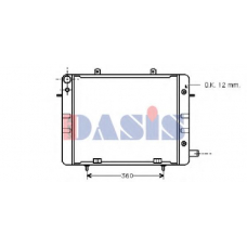 151120N AKS DASIS Радиатор, охлаждение двигателя