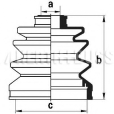 J2861002 NIPPARTS Комплект пылника, приводной вал