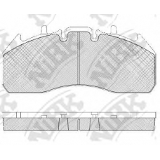 PN0451 NiBK Комплект тормозных колодок, дисковый тормоз