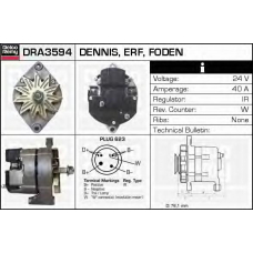 DRA3594 DELCO REMY Генератор