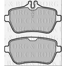 BBP2366 BORG & BECK Комплект тормозных колодок, дисковый тормоз