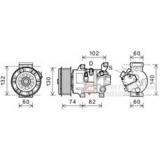 6053K607 SCHLIECKMANN Компрессор, кондиционер