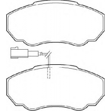 BP1341 QUINTON HAZELL Комплект тормозных колодок, дисковый тормоз