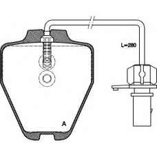 BPA0752.22 OPEN PARTS Комплект тормозных колодок, дисковый тормоз