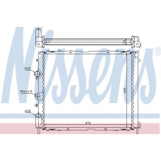 63768 NISSENS Радиатор, охлаждение двигателя