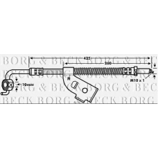 BBH6150 BORG & BECK Тормозной шланг