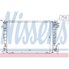 62033 NISSENS Радиатор, охлаждение двигателя