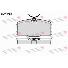 BL1137B1 FTE Комплект тормозных колодок, дисковый тормоз