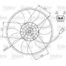 696013 VALEO Вентилятор, охлаждение двигателя