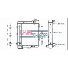 5005801 KUHLER SCHNEIDER Радиатор, охлаждение двигател