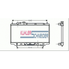 0202801 KUHLER SCHNEIDER Радиатор, охлаждение двигател