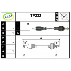 TP232 SERA Приводной вал