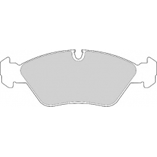 FD413A NECTO Комплект тормозных колодок, дисковый тормоз