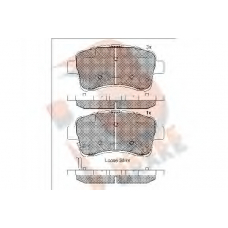 RB1933 R BRAKE Комплект тормозных колодок, дисковый тормоз