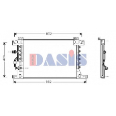 132450N AKS DASIS Конденсатор, кондиционер