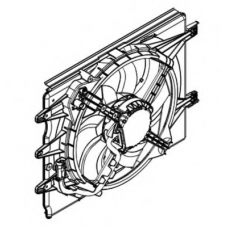 47595 NRF Вентилятор, охлаждение двигателя