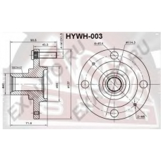 HYWH-003 ASVA Ступица колеса