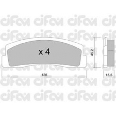 822-046-0 CIFAM Комплект тормозных колодок, дисковый тормоз