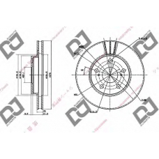 BD1454 DJ PARTS Тормозной диск