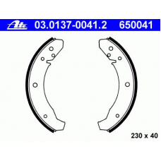 03.0137-0041.2 ATE Комплект тормозных колодок