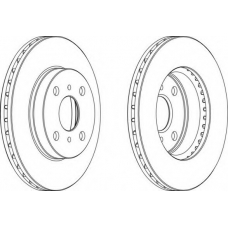 DDF405-1 FERODO Тормозной диск