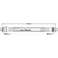 FBH6936 FIRST LINE Тормозной шланг