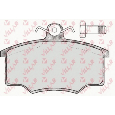 626.0188 VILLAR Комплект тормозных колодок, дисковый тормоз