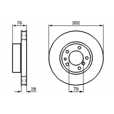 0 986 478 317 BOSCH Тормозной диск