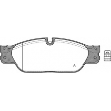 BPA0731.20 OPEN PARTS Комплект тормозных колодок, дисковый тормоз