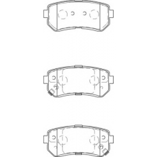 FD7436A NECTO Комплект тормозных колодок, дисковый тормоз