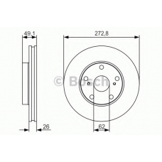 0 986 479 S16 BOSCH Тормозной диск