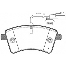 BPA1351.01 OPEN PARTS Комплект тормозных колодок, дисковый тормоз