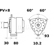 MG 586 MAHLE Генератор