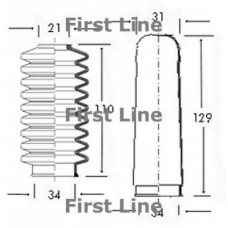 FSG3005 FIRST LINE Пыльник, рулевое управление