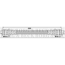 BBH6413 BORG & BECK Тормозной шланг